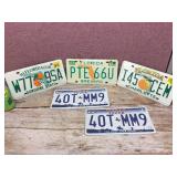 Pair Texas Truck & 3 Florida - License Plates Pair Texas Truck & 3 Florida - License Plates