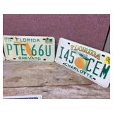 Pair Texas Truck & 3 Florida - License Plates Pair Texas Truck & 3 Florida - License Plates