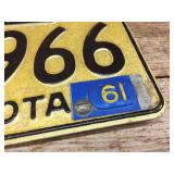 Pair 1960 Minnesota License Plates Pair 1960 Minnesota License Plates