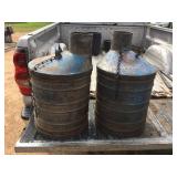 2 Larger Vintage Pour Cans 2 Larger Vintage Pour Cans