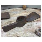 Antique Iron - Norlund Axe - Oliver Grub Hoe - Horse Shoes Antique Iron - Norlund Axe - Oliver Grub Hoe - Horse Shoes