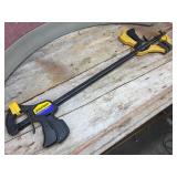2 Quick Grip 24" Bar Clamps 2 Quick Grip 24" Bar Clamps