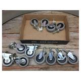 3 Sets of 4 Hard Rubber Gray 3" Swivel Casters 3 Sets of 4 Hard Rubber Gray 3" Swivel Casters