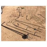 Group Ornamental Outdoor Iron - Stand - Shepperd Hooks - Trellis Group Ornamental Outdoor Iron - Stand - Shepperd Hooks - Trellis
