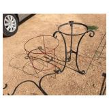 Group Ornamental Outdoor Iron - Stand - Shepperd Hooks - Trellis Group Ornamental Outdoor Iron - Stand - Shepperd Hooks - Trellis