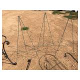 Group Ornamental Outdoor Iron - Stand - Shepperd Hooks - Trellis Group Ornamental Outdoor Iron - Stand - Shepperd Hooks - Trellis