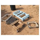 (5) 4 Wheel Dolly/Movers - Appear Good (5) 4 Wheel Dolly/Movers - Appear Good
