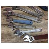 Group Adjustable Crescent Type Wrenches 6" - 10" Group Adjustable Crescent Type Wrenches 6" - 10"