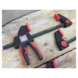 4 Bessey Bar Clamps 6" + 12" - Decent 4 Bessey Bar Clamps 6" + 12" - Decent