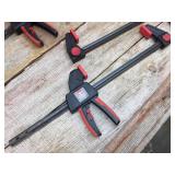 4 Bessey Bar Clamps 6" + 12" - Decent 4 Bessey Bar Clamps 6" + 12" - Decent