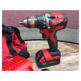 Milwaukee M18 Cordless 1/2" Drill/Driver with 2Ah Battery/Charger/Bag Milwaukee M18 Cordless 1/2" Drill/Driver with 2Ah Battery/Charger/Bag