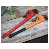 2 Pipe Wrenches - 24" Decent 2 Pipe Wrenches - 24" Decent
