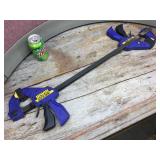 2 Irwin Quick-Grip 24" Clamps - Ziptied Together 2 Irwin Quick-Grip 24" Clamps - Ziptied Together