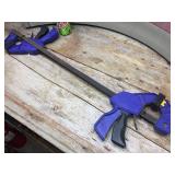 2 Irwin Quick-Grip 24" Clamps - Ziptied Together 2 Irwin Quick-Grip 24" Clamps - Ziptied Together