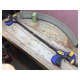 2 Irwin Quick-Grip 36" Clamps - Ziptied Together 2 Irwin Quick-Grip 36" Clamps - Ziptied Together