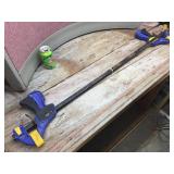 2 Irwin Quick-Grip 36" Clamps - Ziptied Together 2 Irwin Quick-Grip 36" Clamps - Ziptied Together