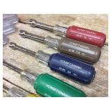Craftsman 7 Pc SAE Comfort grip Nut Driver Set Plus Others Craftsman 7 Pc SAE Comfort grip Nut Driver Set Plus Others