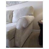 Beige Loveseat & Pillows Beige Loveseat & Pillows