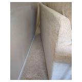 Beige Loveseat & Pillows Beige Loveseat & Pillows