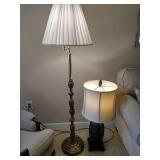 (2) Heavy Lamps - Floor & Table (2) Heavy Lamps - Floor & Table