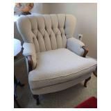Nice Upholstered Chair & Footstool Nice Upholstered Chair & Footstool