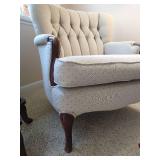 Nice Upholstered Chair & Footstool Nice Upholstered Chair & Footstool
