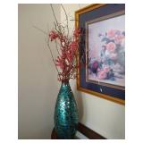 Framed Picture & Tall Vase Framed Picture & Tall Vase