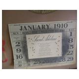 1910 Calendar & Framed Dionne Quintuplet Poster 1910 Calendar & Framed Dionne Quintuplet Poster