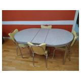 Vintage MCM Chrome Table & (4) Chairs Vintage MCM Chrome Table & (4) Chairs