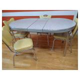 Vintage MCM Chrome Table & (4) Chairs Vintage MCM Chrome Table & (4) Chairs