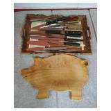 Knives, Cutting Board & Knife Sharpener Knives, Cutting Board & Knife Sharpener