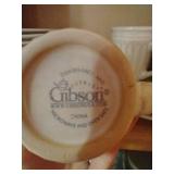 Shelf of Gibson Stoneware Shelf of Gibson Stoneware