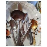 Misc. Serving Trays & Silverplate Utensils, Etc Misc. Serving Trays & Silverplate Utensils, Etc