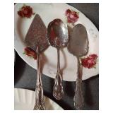 Misc. Serving Trays & Silverplate Utensils, Etc Misc. Serving Trays & Silverplate Utensils, Etc