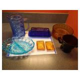 Pretty Colored Glassware Lot Pretty Colored Glassware Lot