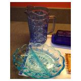 Pretty Colored Glassware Lot Pretty Colored Glassware Lot