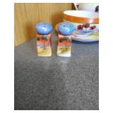 Hand Painted Tea Set With S&P Hand Painted Tea Set With S&P