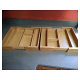 (2) Expandable Bamboo Drawer Organizers (2) Expandable Bamboo Drawer Organizers