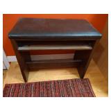 Padded Bench & (2) Area Rugs Padded Bench & (2) Area Rugs