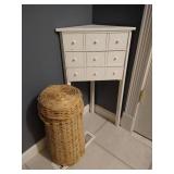 Corner Shelf & Large Covered Basket Corner Shelf & Large Covered Basket