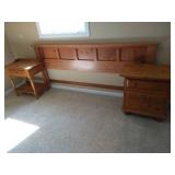(2) Nightstands & Queen Headboard (2) Nightstands & Queen Headboard