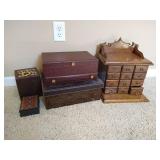 (5) Boxes - Jewelry, Etc (5) Boxes - Jewelry, Etc