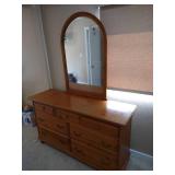 Wood Dresser With Mirror Wood Dresser With Mirror