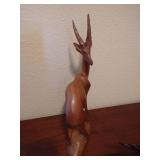 (2) Wooden Hand-Carved Animals (2) Wooden Hand-Carved Animals