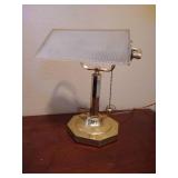 Brass & Glass Desk Lamp Brass & Glass Desk Lamp
