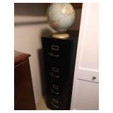 Globe & File Cabinet Globe & File Cabinet
