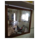 (2) Folding Lawn Chairs & Mirror (2) Folding Lawn Chairs & Mirror