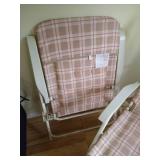 (2) Folding Lawn Chairs & Mirror (2) Folding Lawn Chairs & Mirror