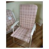 (2) Folding Lawn Chairs & Mirror (2) Folding Lawn Chairs & Mirror