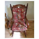 Sturdy Wood Rocking Chair w/ Cushions Sturdy Wood Rocking Chair w/ Cushions